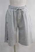 NieR Clothing / 5分丈GRAY SWEAT HALF PANTS  グレー H-24-05-18-010-PU-PA-KB-ZH