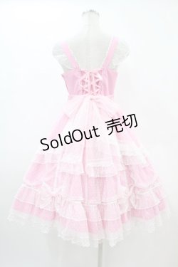 画像2: Angelic Pretty / トッピングハートジャンパースカート Free ピンク H-24-05-19-020-AP-OP-NS-ZH