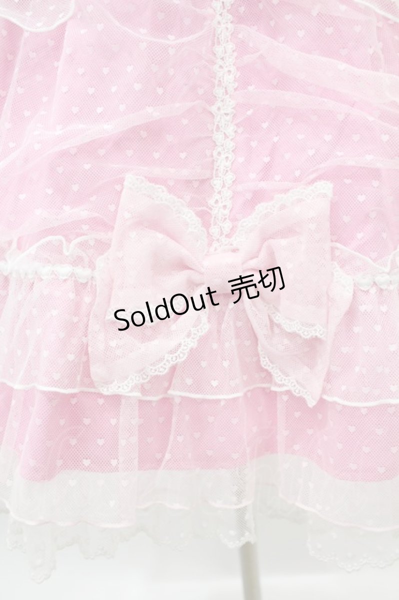 画像5: Angelic Pretty / トッピングハートジャンパースカート Free ピンク H-24-05-19-020-AP-OP-NS-ZH (5)