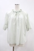 Jane Marple Dans Le Saｌon / Drawstring collar blouse  ミント H-24-05-24-1033-JM-BL-KB-ZH