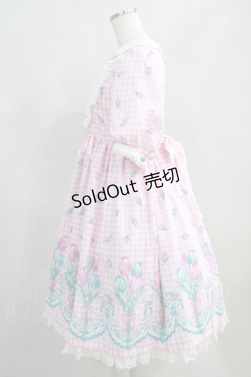画像2: Angelic Pretty / Tulip Bouquetワンピース Free ピンク H-24-06-02-025-AP-OP-NS-ZH (2)