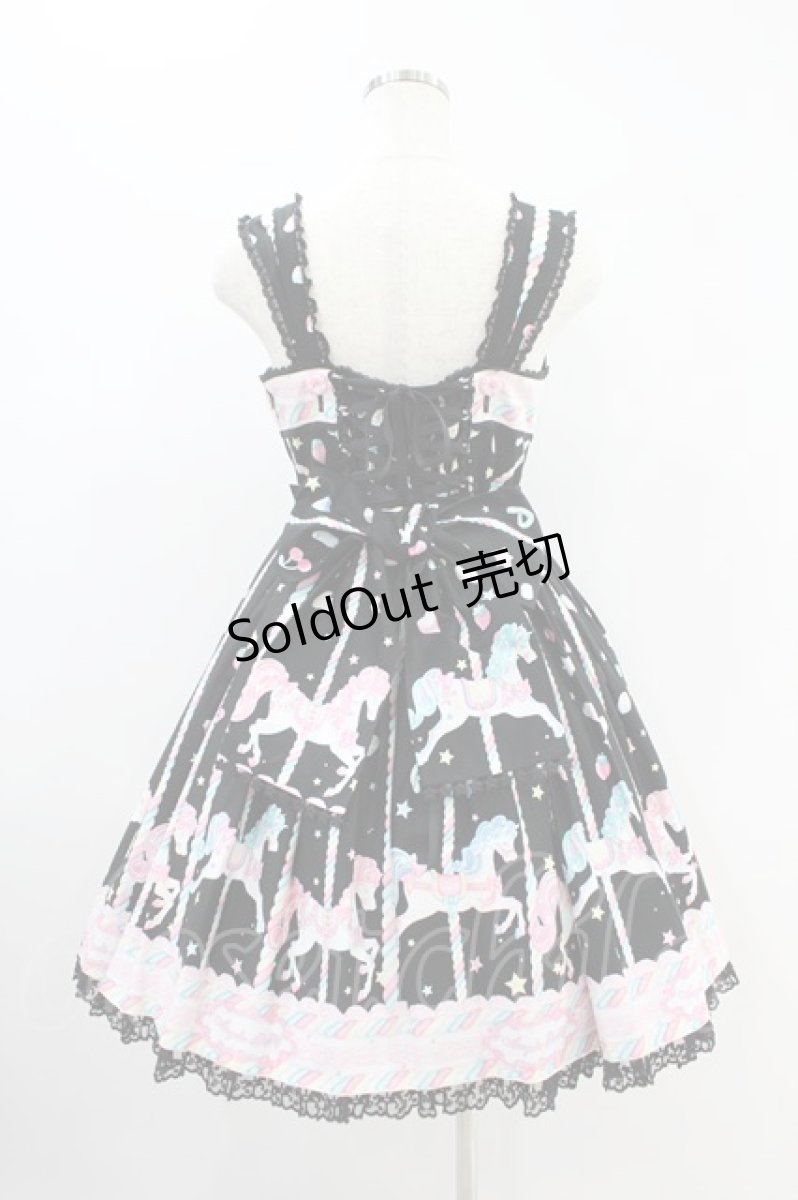 画像2: Angelic Pretty / Sugary Carnivalジャンパースカート Free ブラック H-24-06-02-1020-AP-OP-NS-ZH (2)