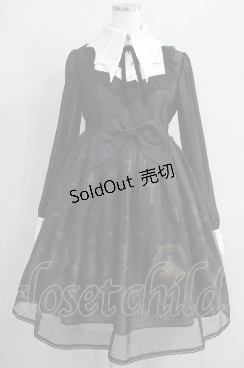 画像1: Angelic Pretty / Horror Gardenワンピース Free ブラック H-24-06-09-002-AP-OP-NS-ZH (1)
