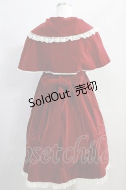 画像3: metamorphose / 別珍ケープ付き王冠刺繍ハイウエストジャンパースカート Free ワイン H-24-06-10-041-ME-OP-NS-ZH