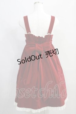 画像5: metamorphose / 別珍ケープ付き王冠刺繍ハイウエストジャンパースカート Free ワイン H-24-06-10-041-ME-OP-NS-ZH