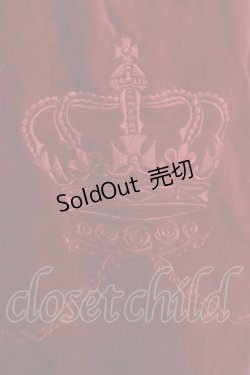 画像6: metamorphose / 別珍ケープ付き王冠刺繍ハイウエストジャンパースカート Free ワイン H-24-06-10-041-ME-OP-NS-ZH