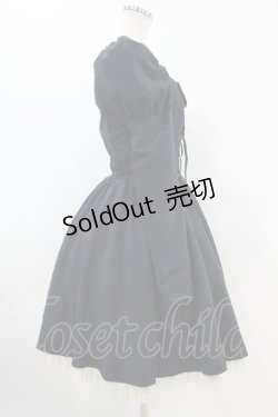 画像3: Moi-meme-Moitie / 薔薇刺繍ワンピース  ネイビー H-24-06-11-1025-MO-OP-KB-ZH