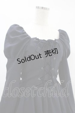 画像4: Moi-meme-Moitie / 薔薇刺繍ワンピース  ネイビー H-24-06-11-1025-MO-OP-KB-ZH