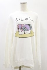NieR Clothing / プリントSWEAT  2XL 白 H-25-05-11-1031-PU-TO-KB-ZH