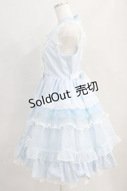 画像2: Angelic Pretty / Candyストライプリボンワンピース Free サックス H-24-06-14-008-AP-OP-NS-ZH