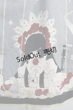 画像4: ALICE and the PIRATES / Marionette in my closet room柄 ジャンパースカートI Free ブラック H-24-06-15-013-PA-OP-NS-ZH