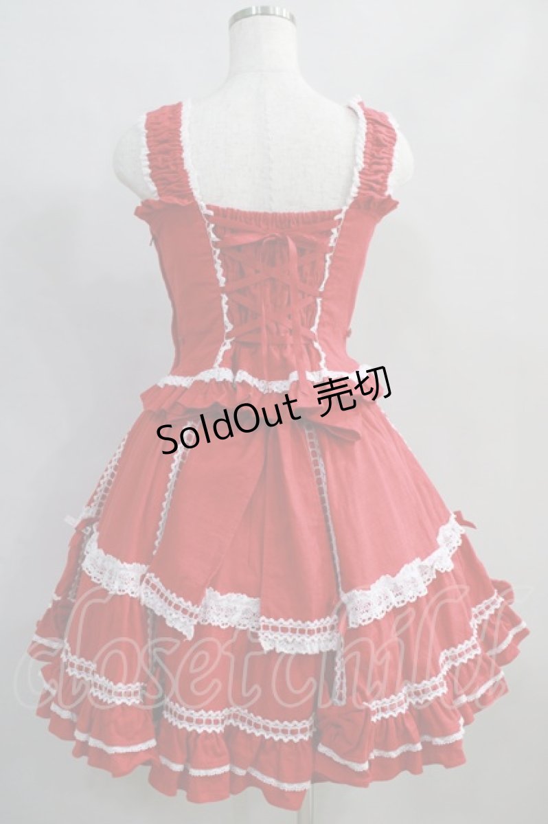 画像3: Angelic Pretty / Prettyビスチェ＆スカートSet Free レッド H-24-06-17-007-AP-OP-NS-ZH (3)