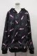 画像1: NieR Clothing / 防寒裏起毛パーカー  黒 H-24-06-20-028-PU-TO-KB-ZT059 (1)