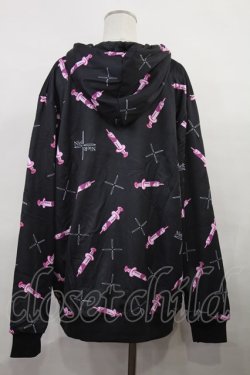 画像2: NieR Clothing / 防寒裏起毛パーカー  黒 H-24-06-20-028-PU-TO-KB-ZT059