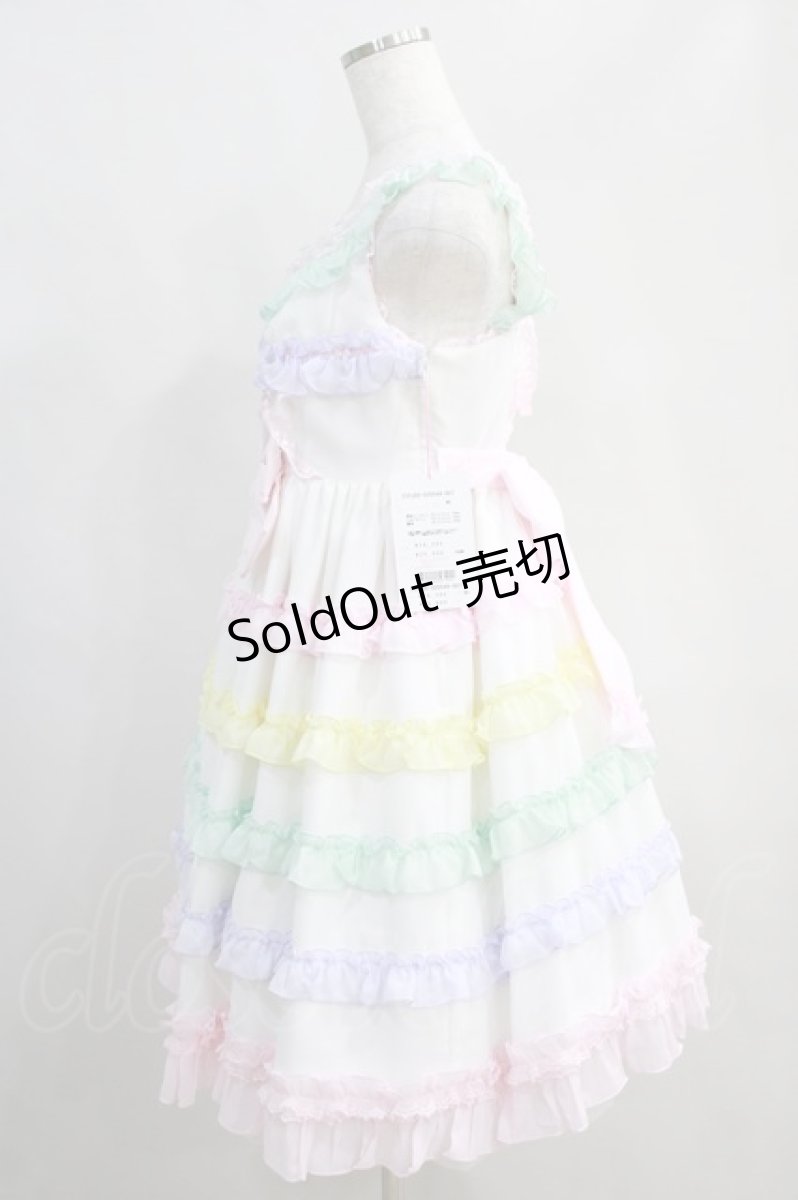 画像2: Angelic Pretty / しゃぼん玉ジャンパースカート(2023) Free シロ H-24-06-22-003-AP-OP-NS-ZH (2)