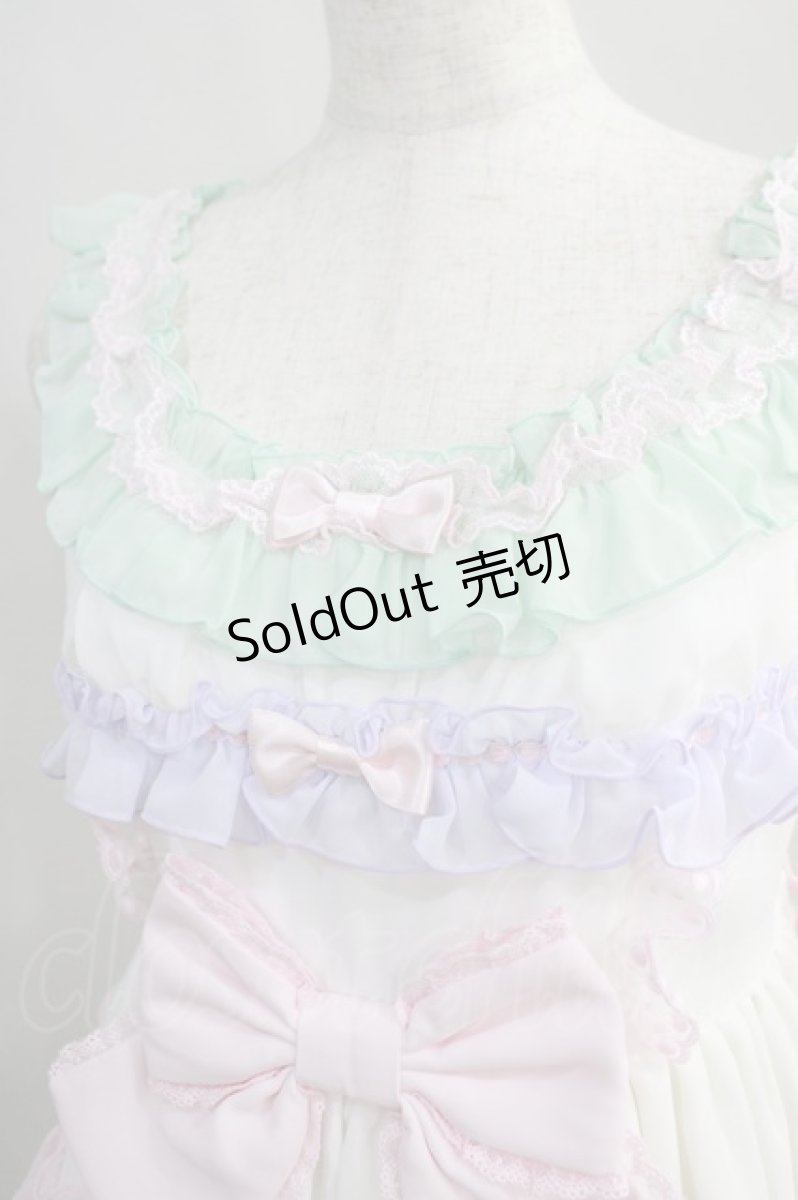 画像4: Angelic Pretty / しゃぼん玉ジャンパースカート(2023) Free シロ H-24-06-22-003-AP-OP-NS-ZH (4)