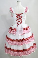 画像3: BABY,THE STARS SHINE BRIGHT / Sweet Best Wishesジャンパースカート Free エンジ×オフ白 H-24-06-24-1006-BA-OP-NS-ZH (3)