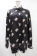 画像1: NieR Clothing / 総柄シャツ  黒 H-25-05-11-1003-PU-BL-KB-ZH (1)