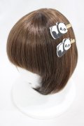 NieR Clothing / ヘアクリップ2個セット  パンダ田中さん H-25-05-11-1012-PU-AC-KB-ZH