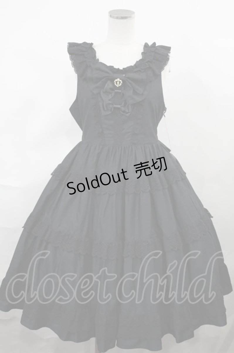 画像1: BABY,THE STARS SHINE BRIGHT / Rose Bloom ジャンパースカート Free ブラック H-24-06-25-1019-BA-OP-NS-ZH (1)