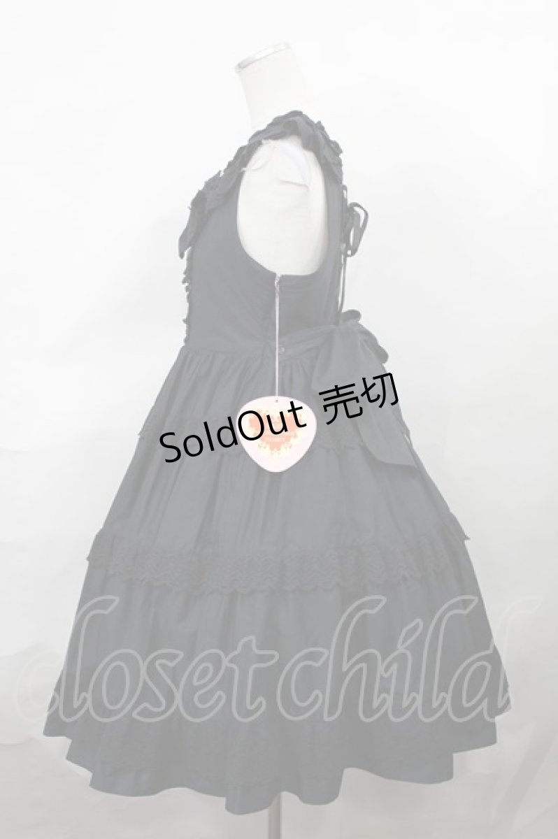 画像2: BABY,THE STARS SHINE BRIGHT / Rose Bloom ジャンパースカート Free ブラック H-24-06-25-1019-BA-OP-NS-ZH (2)