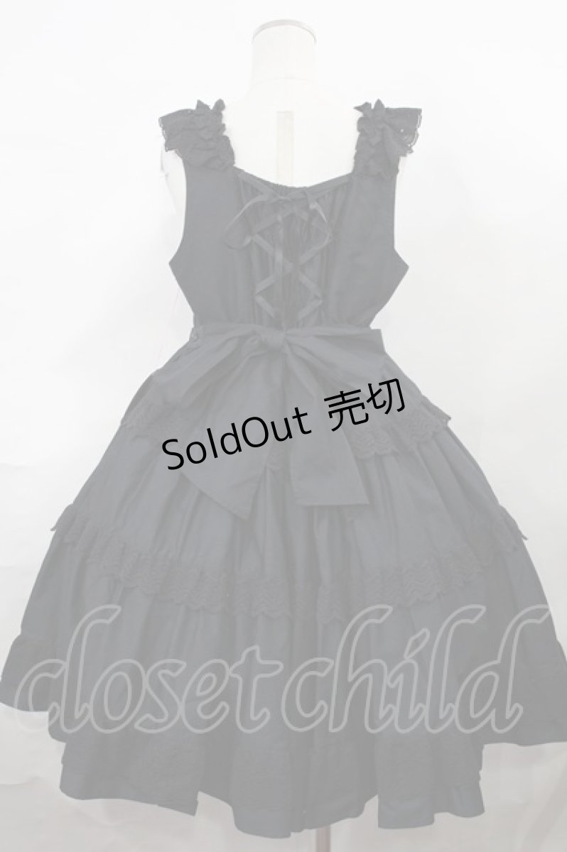 画像3: BABY,THE STARS SHINE BRIGHT / Rose Bloom ジャンパースカート Free ブラック H-24-06-25-1019-BA-OP-NS-ZH (3)