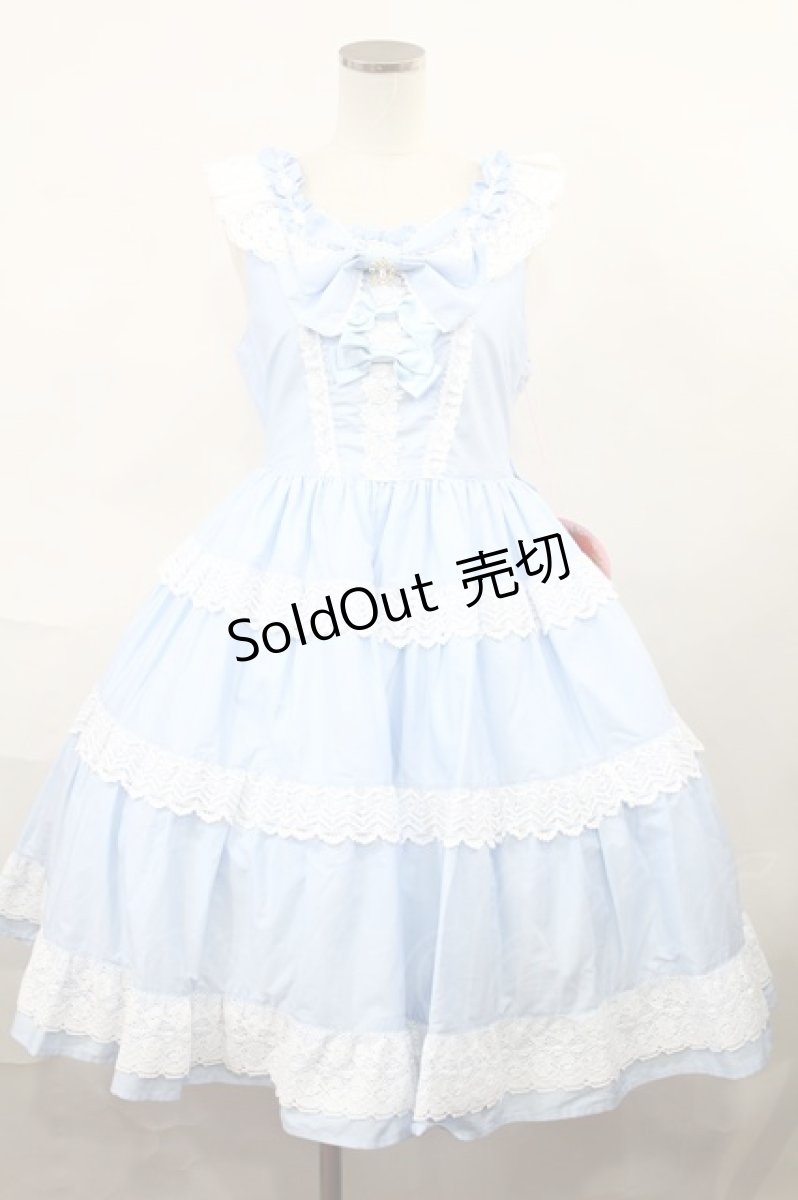 画像1: BABY,THE STARS SHINE BRIGHT / Rose Bloom ジャンパースカート Free サックス H-24-06-25-1020-BA-OP-NS-ZH (1)