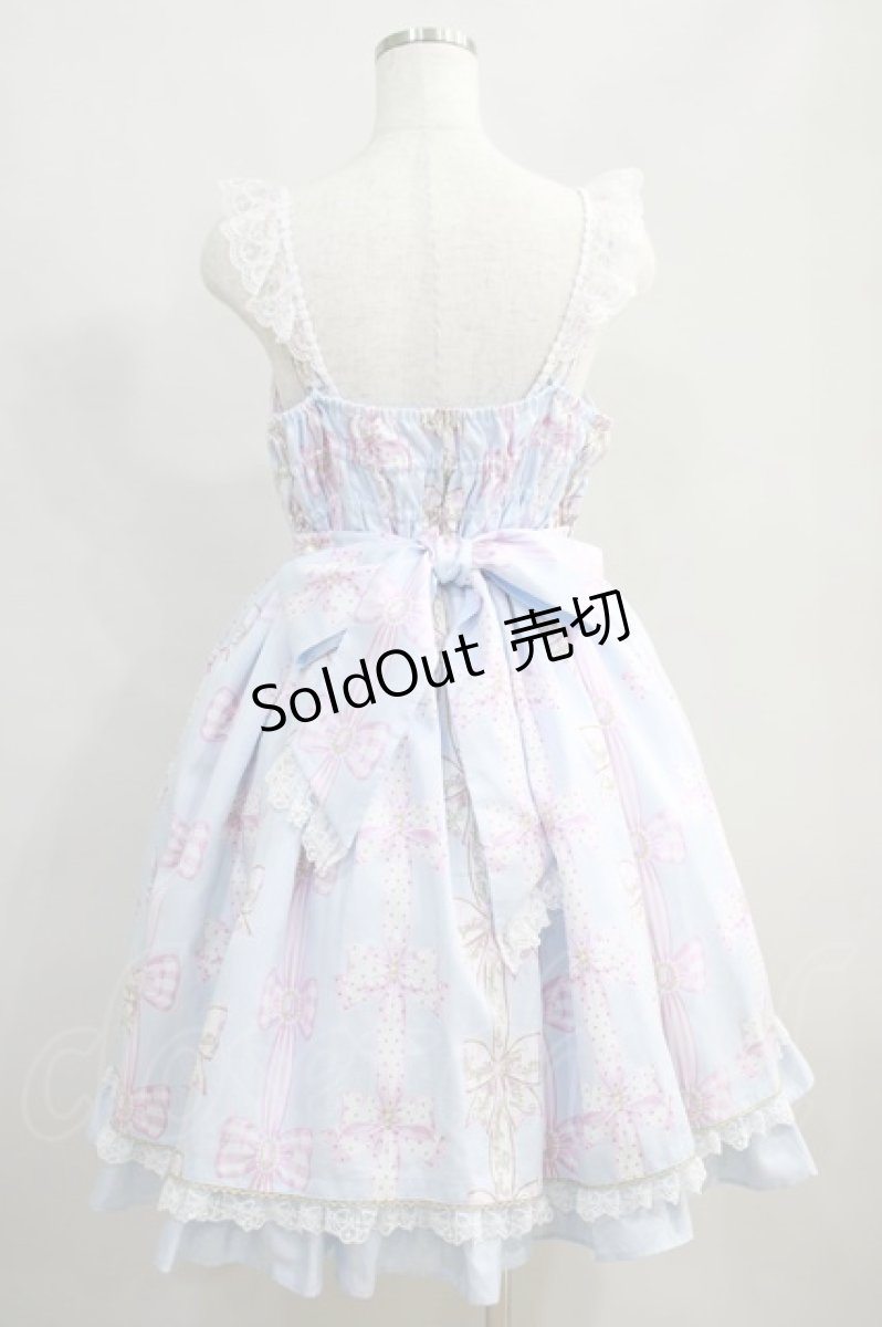 画像3: Angelic Pretty / Jewelry Ribbon Princessジャンパースカート Free サックス H-24-06-28-002-AP-OP-NS-ZH (3)
