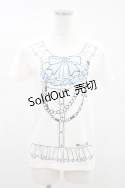 画像1: kitaloli / 北ロりオリジナルTシャツ  白 H-24-07-01-1021-LO-TS-NS-ZH