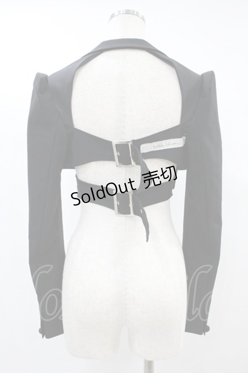 画像2: alice auaa / 後ろベルトショート丈 3（約9号） 黒 H-24-07-03-1011-AA-JA-KB-ZH (2)