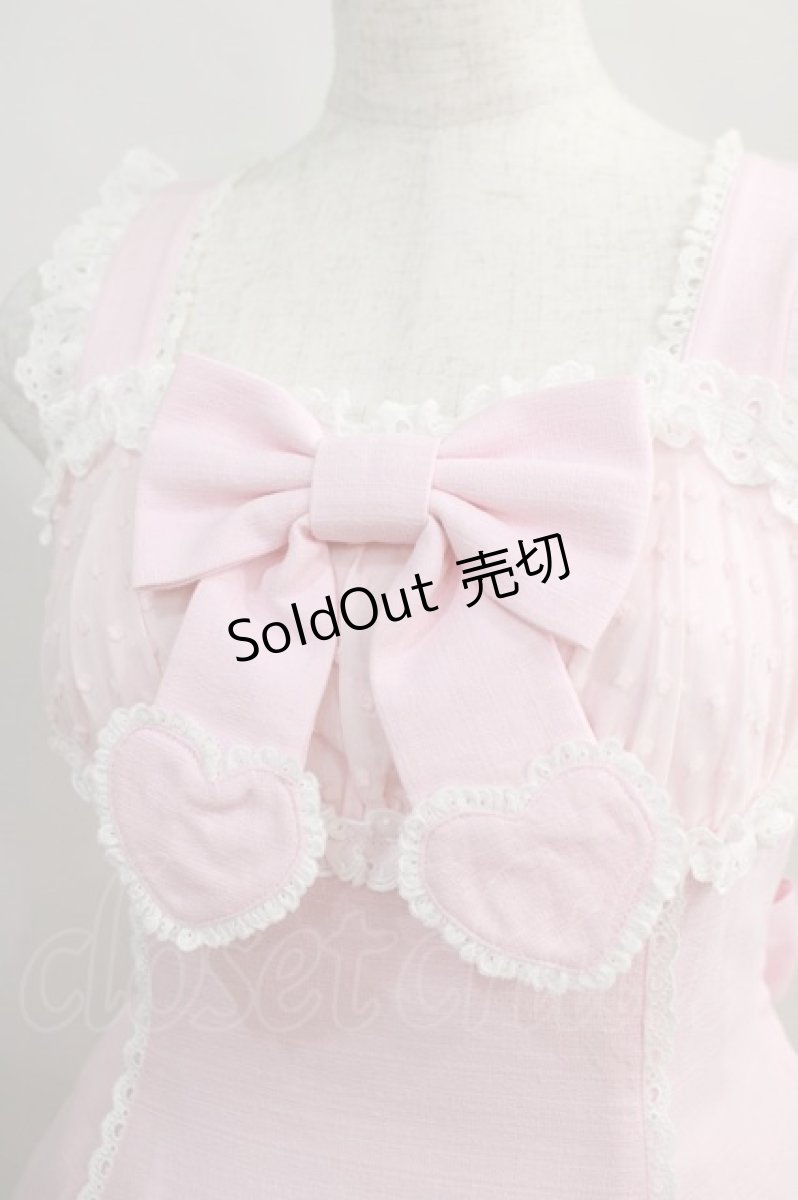 画像4: Angelic Pretty / ファンタジックハートジャンパースカート Free ピンク H-24-07-04-031-AP-OP-NS-ZH (4)