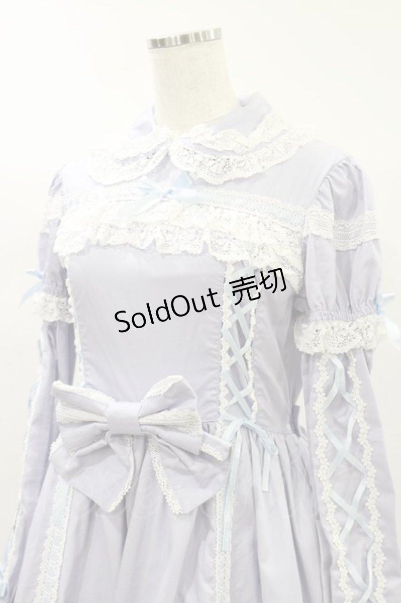 画像4: Angelic Pretty / フラワーレースワンピース(2008) Free サックス H-24-07-06-071-AP-OP-NS-ZH (4)