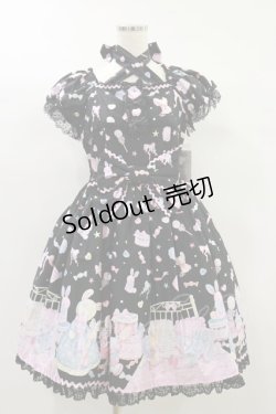 画像1: Angelic Pretty / ドリーミィドールハウスワンピース Free ブラック H-24-07-06-088-AP-OP-NS-ZH