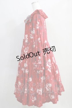 画像2: PINK HOUSE / ラブリボンベアプリントミディワンピース Free レッド H-24-07-08-038-LO-OP-NS-ZH
