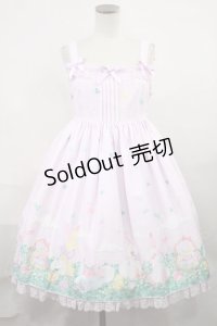 Angelic Pretty / Happy Gardenハイウエストジャンパースカート Free ラベンダー H-24-07-10-001-AP-OP-NS-ZH
