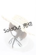 MILK / Mademoiselle HAT - ナチュラル×白リボン H-24-07-11-037-ML-AC-KB-ZT-K004