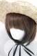 画像3: MILK / Mademoiselle HAT - ナチュラル×白リボン H-24-07-11-037-ML-AC-KB-ZT-K004 (3)
