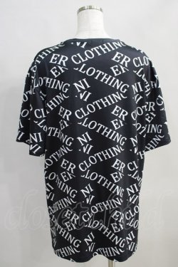 画像3: NieR Clothing / ロゴ総柄カットソー  黒×白 H-25-05-11-1036-PU-TS-KB-ZH