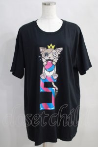 NieR Clothing / プリントCOTTON CUTSEW  黒 H-25-05-11-1032-PU-TO-KB-ZH