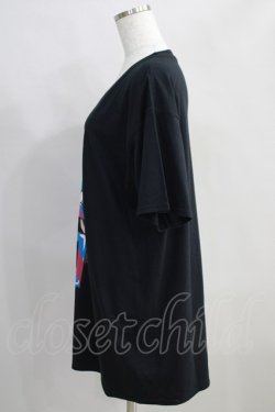 画像2: NieR Clothing / プリントCOTTON CUTSEW  黒 H-25-05-11-1032-PU-TO-KB-ZH