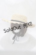 MILK / Mademoiselle HAT - 黒リボン H-24-07-14-071-ML-AC-KB-ZT-K004