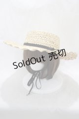 MILK / Mademoiselle HAT - 黒リボン H-24-07-14-071-ML-AC-KB-ZT-K004
