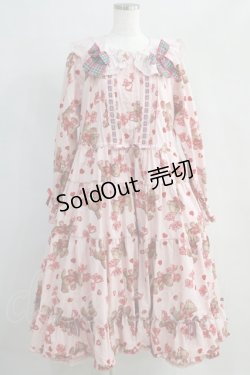 画像1: PINK HOUSE×misako＆einko / Love Ribbon Bearミディワンピース Free ピンク H-24-07-15-006-LO-OP-NS-ZH