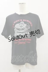Candy Stripper / CANDY'S BURGER TEE 2 ブラック H-24-07-27-049-PU-TO-KB-ZT213