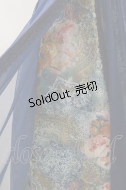 画像4: Moi-meme-Moitie / ローズプリントロングジャンパースカート 2 ネイビー H-24-07-27-080-MO-OP-KB-ZH