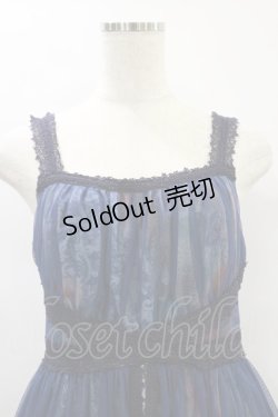 画像5: Moi-meme-Moitie / ローズプリントロングジャンパースカート 2 ネイビー H-24-07-27-080-MO-OP-KB-ZH