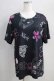 画像1: NieR Clothing / プリント半袖CUTSEW  黒 H-25-05-11-1019-PU-TO-KB-ZH (1)
