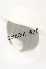 m petit by misako / ストローハット  オフ H-24-08-06-1005-LO-AC-NS-ZT170