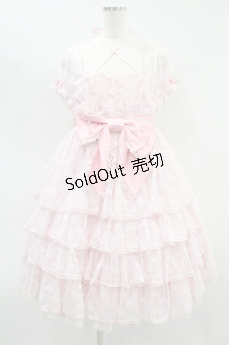 画像1: Angelic Pretty / レーシィブライトワンピース Free ピンク H-24-08-12-023-AP-OP-NS-ZH (1)