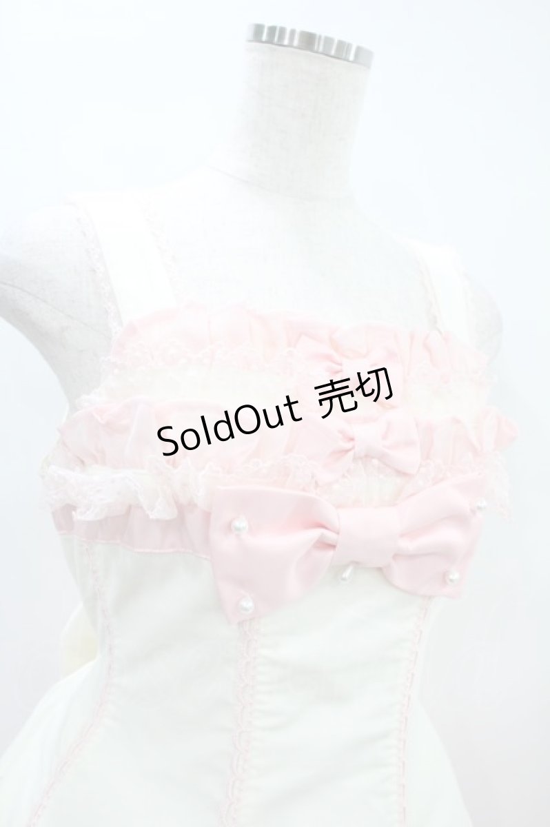 画像4: Angelic Pretty / リボンカクテルジャンパースカート Free アイボリー H-24-08-12-027-AP-OP-NS-ZH (4)